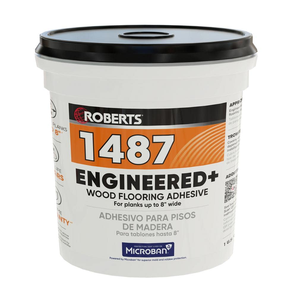 ROBERTS 1 U.S. Gal. (4 qt.) Engineered Wood Floor Adhesive 14871 The