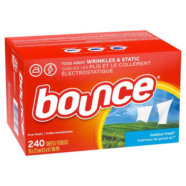 Bounce Outdoor Fresh Dryer Sheets 240 Count 003700055193 The Home Depot