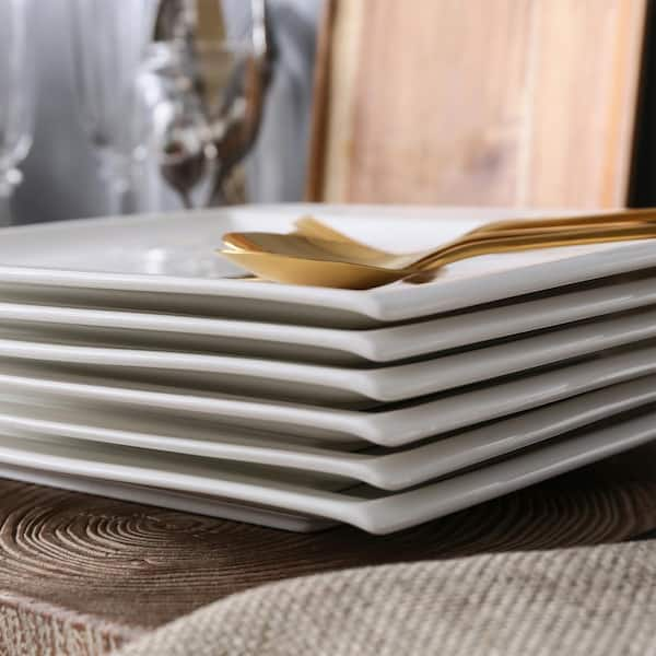 MALACASA, Series Carina, 2-Piece Porcelain Serving Platters Tray