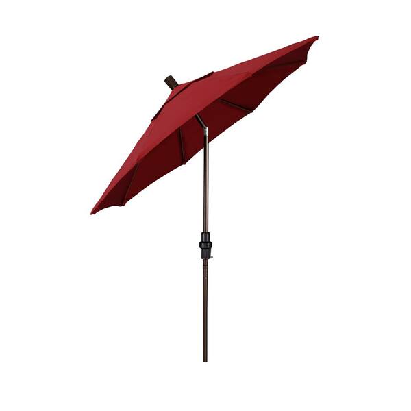 7 1 2 ft patio umbrella in red Grosfillex Market - Foot Diameter - Wooden Pole - Burgundy Here comes a patio umbrella 7.5 Ft. Crank Lift Classic