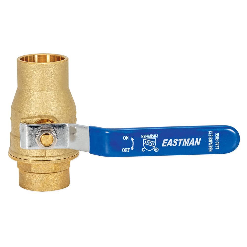 Eastman 1-Inch Heavy Duty Brass Ball Valve with Lever Handle