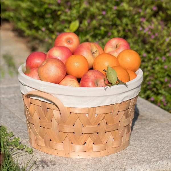 Vintiquewise 16- Inch Decorative Willow Round Fruit Bowl Bread
