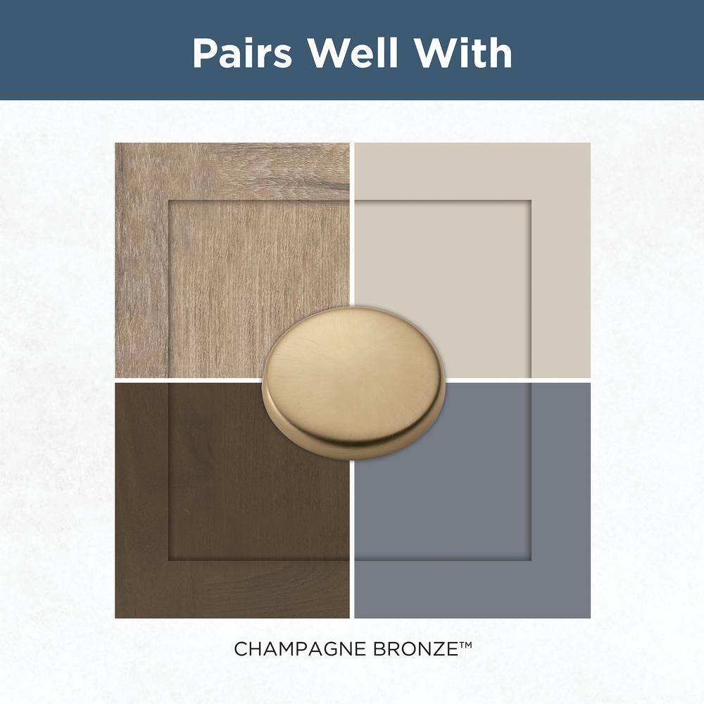 Champagne Bronze Geometric Bar Cabinet Pull with Mounting Hardware