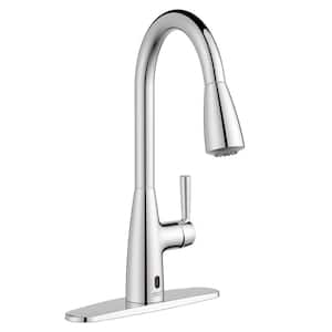 Single-Handle Fairbury 2S Touchless Pull Down Sprayer Kitchen Faucet with Soap Dispenser in Polished Chrome