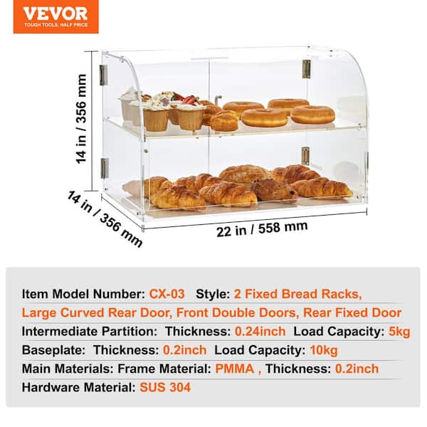 Bakery Food Display Rack With LED Board