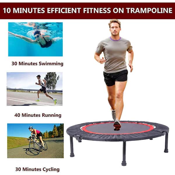 40 in. Trampoline Adult or Kids Mini Sports Trampoline with Safety Mat  GM-Tram-04 - The Home Depot