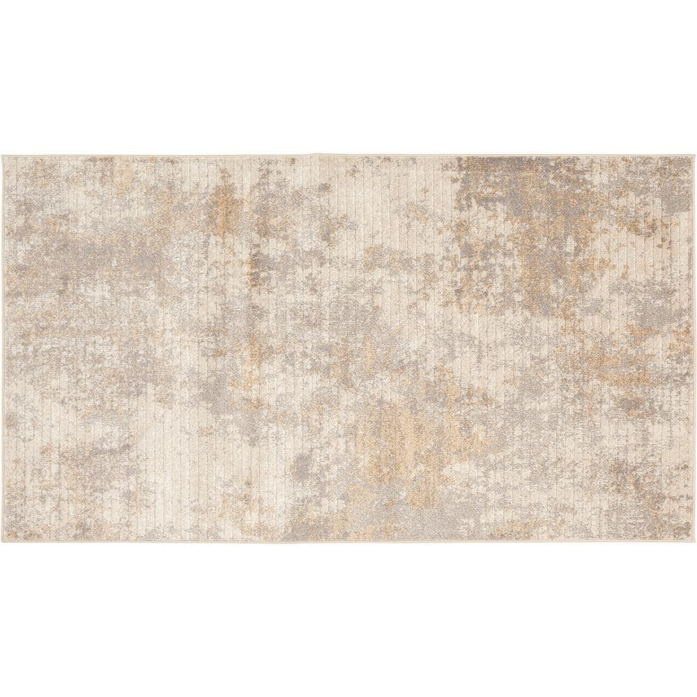 Beige 2'0 x 3'0 Ft Art Deco Area Rug-ot-1159