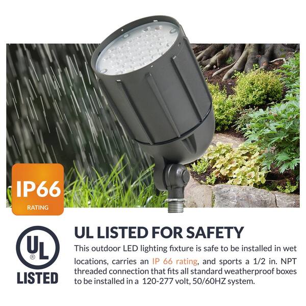 Newhouse Lighting 30W 3600-Lumen 120-277 Volt Bronze Non