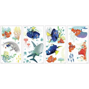 5 in. W x 11.5 in. H Finding Dory 19-Piece Peel and Stick Wall Decal