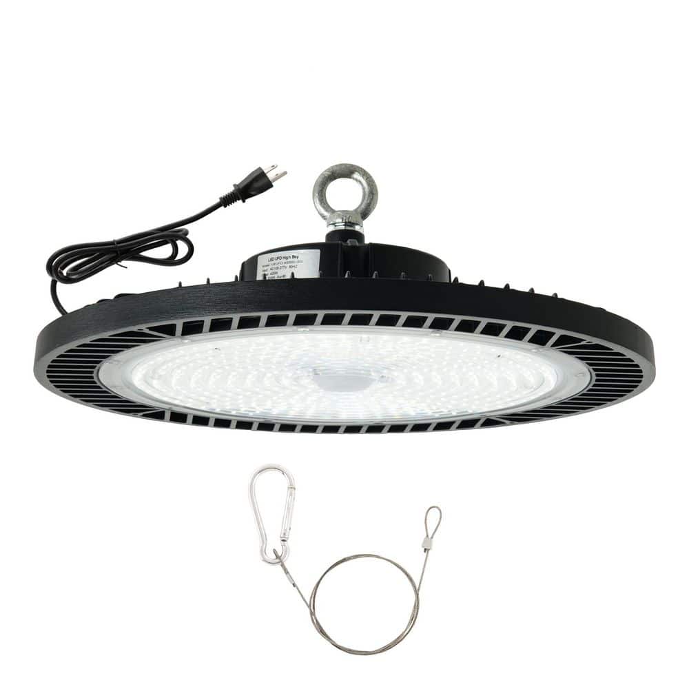 1-Pack 400W Black UFO LED High Bay Light 5000K 60000LM with Plug AC100-277V Commercial Lighting for Warehouse/Shop/Barn price history on PriceWatchPro