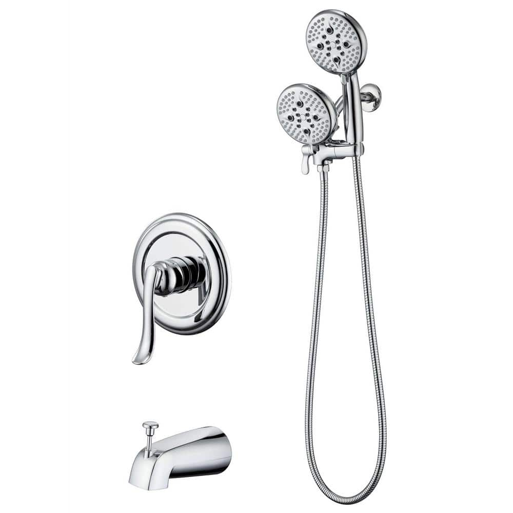 ELLO&ALLO SingleHandle 24Spray Tub and Shower Faucet Handheld Combo