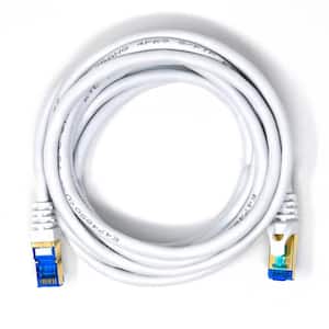 10 ft. CAT 7 Round High-Speed Ethernet Cable - White