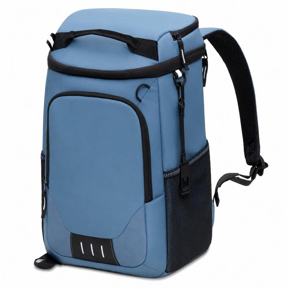 Blue Insulated Cooler Lunch Bag Backpack Leak Proof Double Compartment Water Resistant for Beach Picnic Travel price history on PriceWatchPro