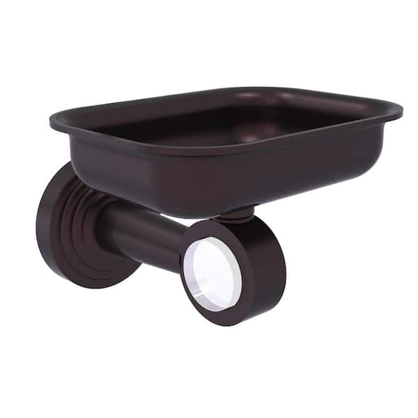 Allied Brass Pacific Beach Collection Wall Mounted Standard Soap Holder in Antique Bronze