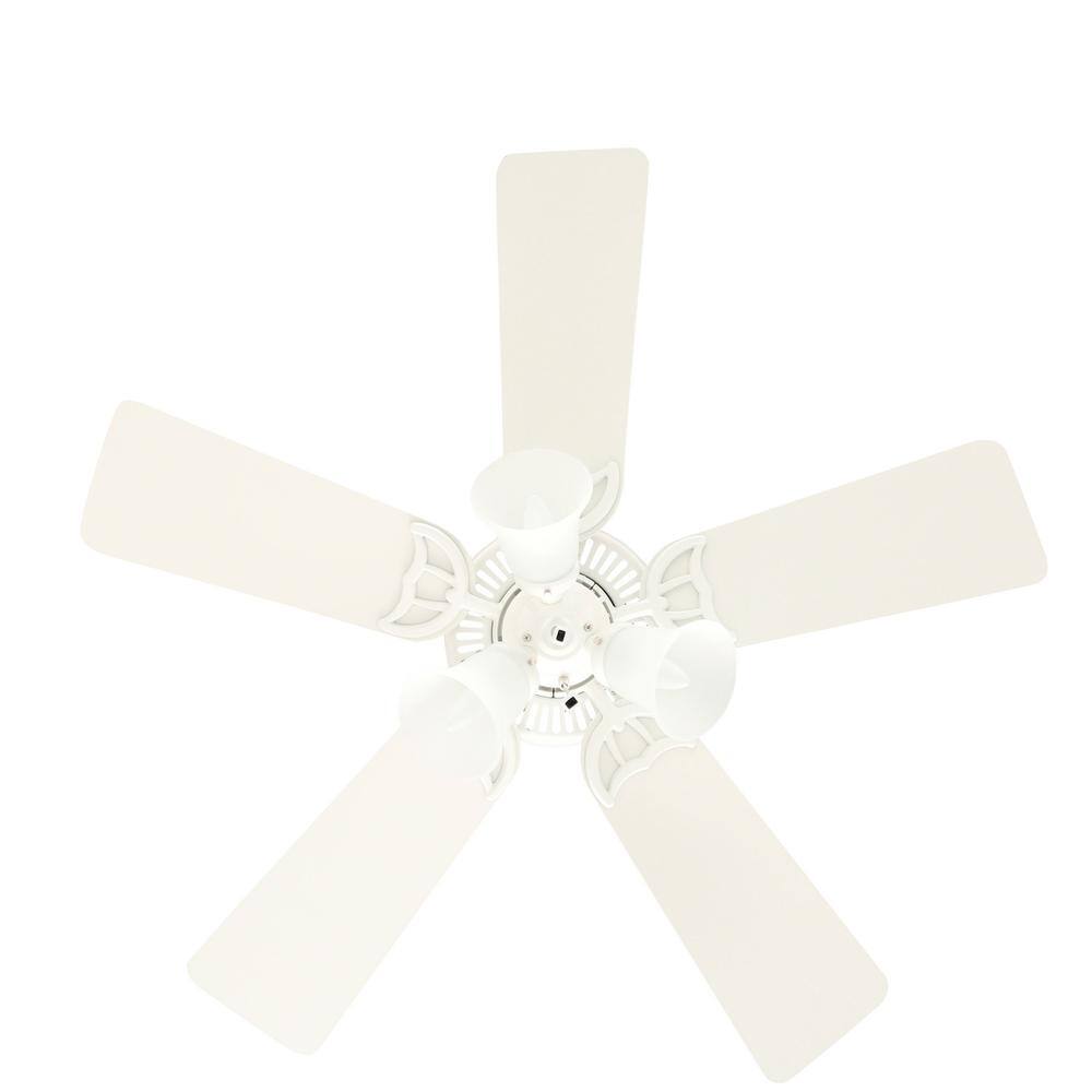 WhisperWind Classic 42" Ceiling Fan with White Oak Blades and Lighting