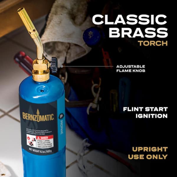 Bernzomatic Classic Brass Torch for Propane Gas Cylinder UL2317 - The Home  Depot