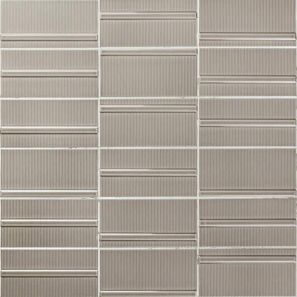 Magnitude Echo Gray 4 in. x 8 in. Polished Ceramic Subway Wall Tile (50 pieces / 10.76 sq. ft. / box)