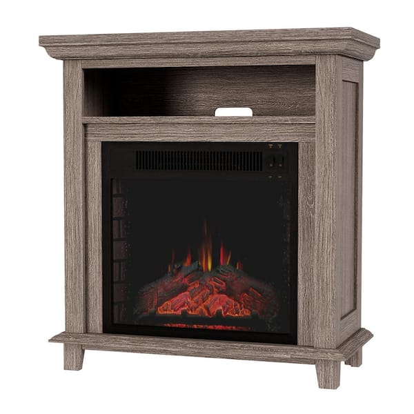 Northwest 32 in. Freestanding Electric Fireplace TV Stand in Gray