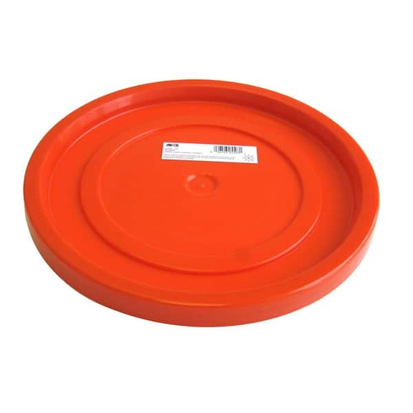 3.5, 5, 6, 7 Gallon White Plastic Snap-on Pail Lid w/Pour Spout ~ (1 Lid) ~  HDPE (High Density Polyethylene) Bucket Top