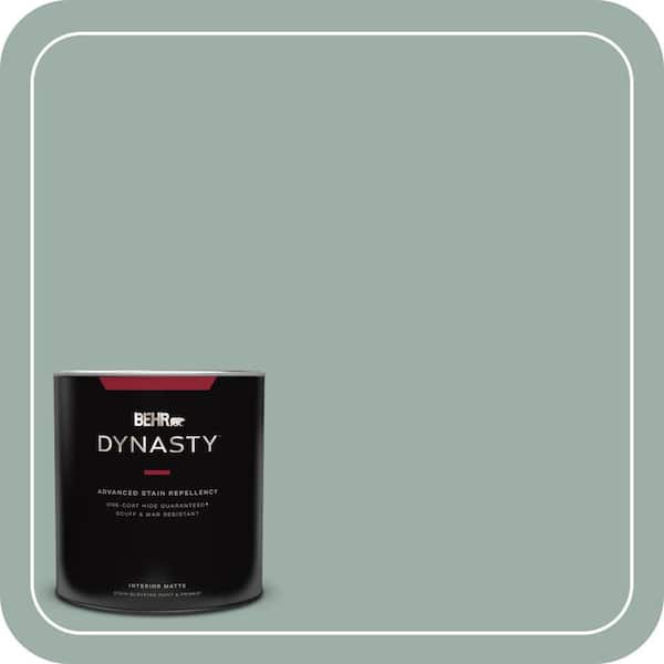 1 qt. Home Decorators Collection #HDC-CT-22 Aged Jade Matte Interior Stain-Blocking Paint & Primer