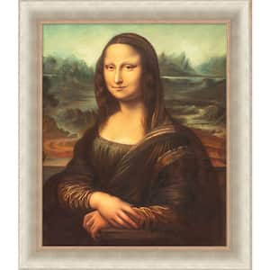 Mona Lisa by Leonardo Da Vinci Andover Champagne Framed Oil Painting Art Print 25.38 in. x 29.38 in.