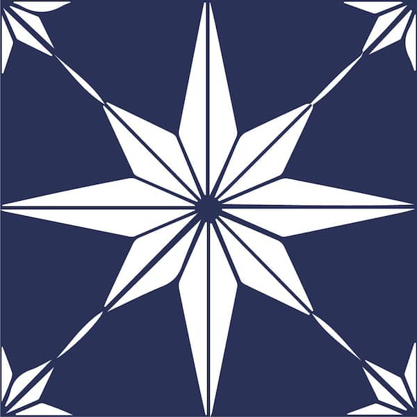 MI ALMA Blue B12 4 in. x 4 in. Vinyl Peel and Stick Tile (24-Tiles, 2.67 sq. ft. /Pack)