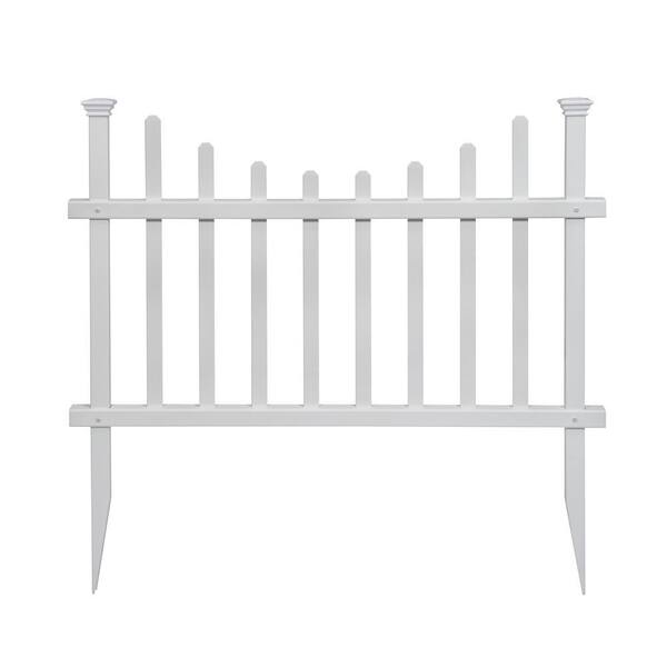 2.5 ft. H x 3.5 ft W Washington Vinyl Picket Fence Panel Kit (2-Pack)