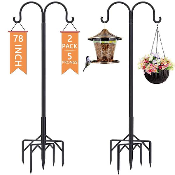 Frcolor Shepherds Stand Hook Hook Metal Hooks Heavy Duty Hanging Ground  Outdoor Lantern Support Inserted Christmas Decor Wedding 