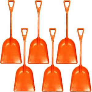 43 in. Plastic Snow Shovel with Inches Long Plastic Handle Durable Multi-Purpose Plastic Snow Shovel (6-Pack)