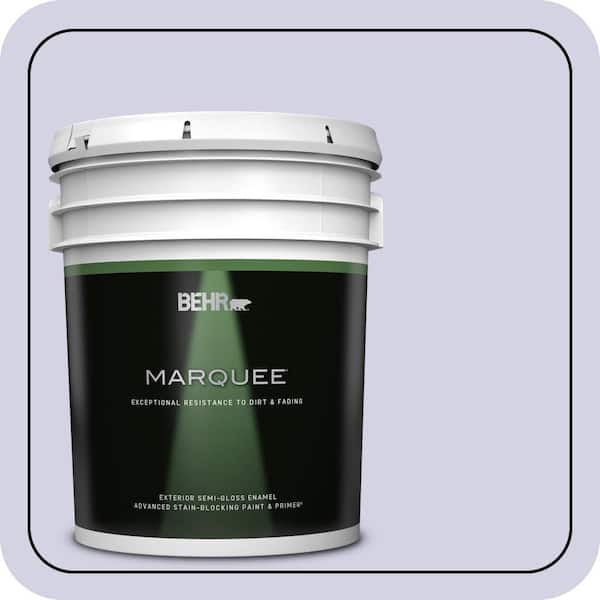 BEHR MARQUEE 5 gal. #M550-2 Lavender Memory Semi-Gloss Enamel Exterior Paint & Primer