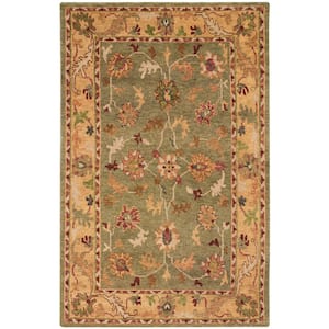 Tahoe Green 6 ft. x 9 ft. Bordered Traditional Area Rug