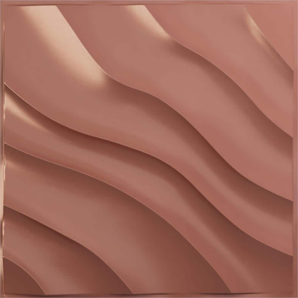 19 5/8 in. x 19 5/8 in. Modern Wave EnduraWall Decorative 3D Wall Panel, Champagne Pink (12-Pack for 32.04 Sq. Ft.) price history on PriceWatchPro