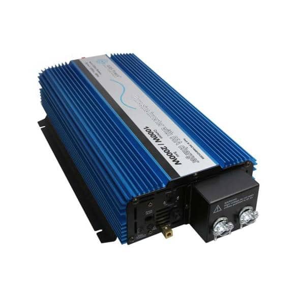 AIMS POWER 1,000 Watt Pure Sine Inverter Charger with Select-able Transfer  Switch 12 VDC to 120 VAC PIC100012120S - The Home Depot
