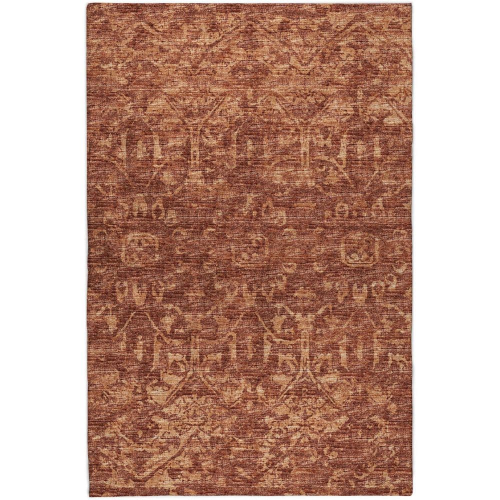 Dream Shag Premium Machine Washable Abstract ADS40 Clay 5 ft. x 7 ft. 6 in. Area Rug price history on PriceWatchPro