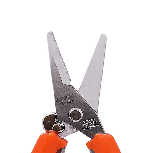 ZENPORT 7.5 in. Serrated Blade Stainless Floral Bunch Cutter