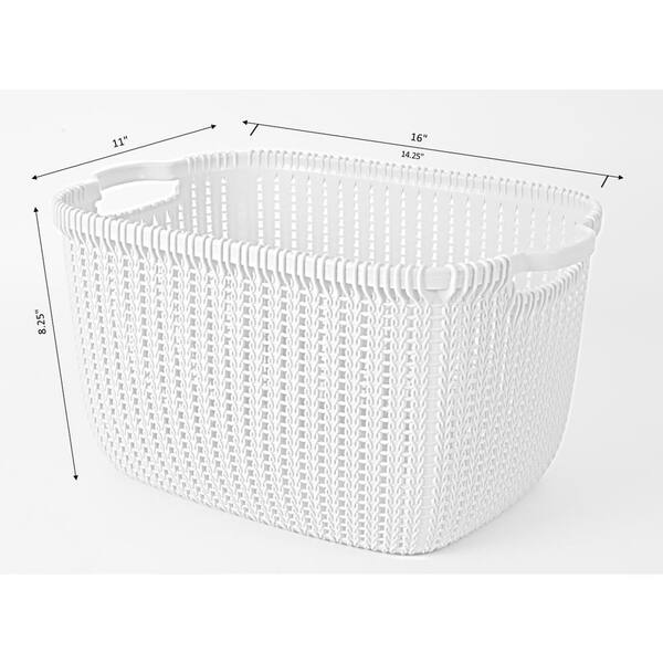 Basicwise Hanging Under Shelf Metal Storage Basket, Set of 2 - Black