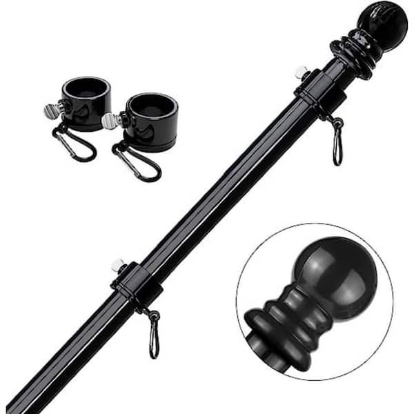 Cubilan 6 ft. Flag Pole with Holder Heavy-Duty Multi-Position Flag Pole Bracket Multi-Angle Adjustment Wall mounting Bracket