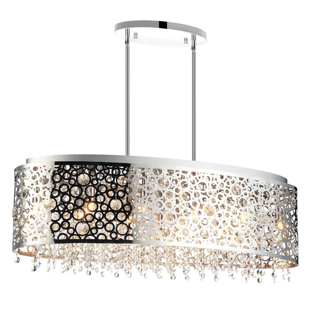 Bubbles 11 Light Drum Shade Chandelier With Chrome Finish price history on PriceWatchPro