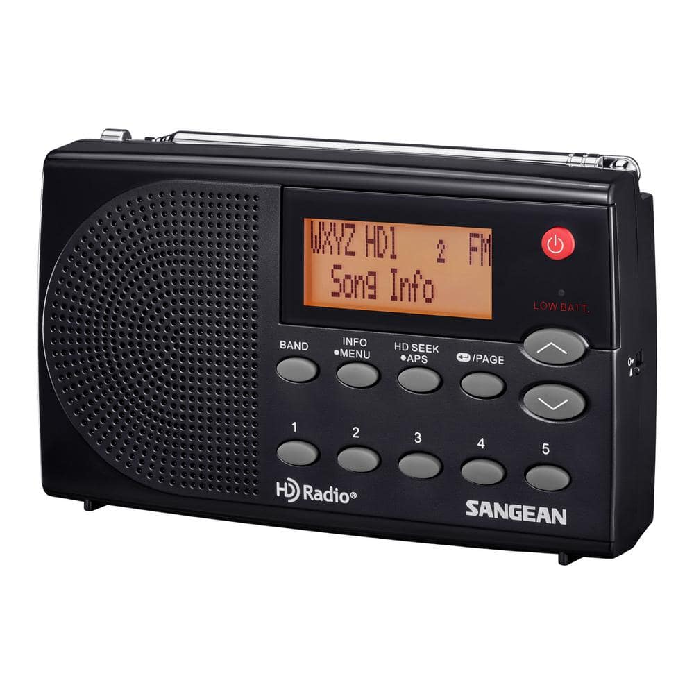 Sangean AM/FM HD Stereo Portable Pocket Radio HDR-14 - The Home Depot