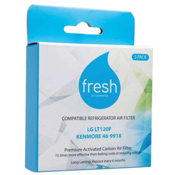 6 Month Fresh Air Purifying System compatible with LT120F Kenmore Elite 469918 ADQ73214404 2 PACK NEW OEM Produced for LG Kenmore Refrigerator Air Filter Replacement Part by OEM Mania 