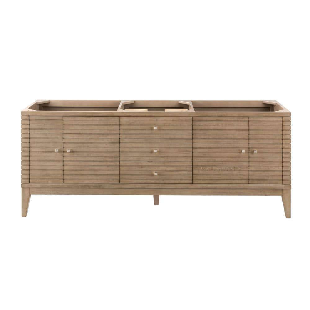 Linear 72.50 in. W x 18.8 in. D x 30.3 in .H Single Bath Vanity Cabinet Wit