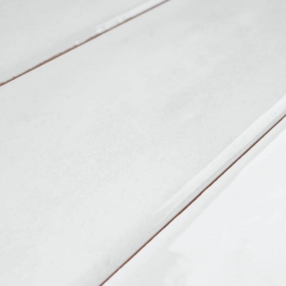 Cyra White Polished Ceramic Subway Wall Tile 2.95 x 11.81