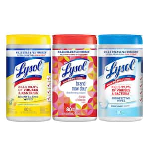 80-Count Lemon, Mango and Linen Disinfecting Wipes (3-Pack)