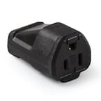 15 Amp Plus T 125-Volt NEMA Connector Black