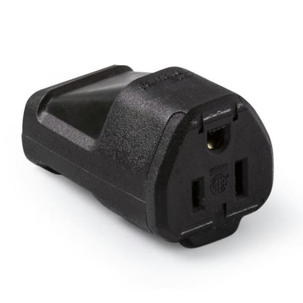 15 Amp Plus T 125-Volt NEMA Connector Black