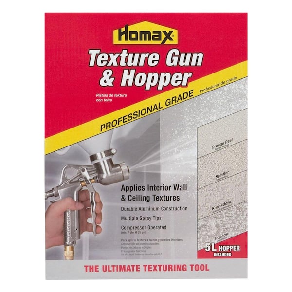 Texture Spray Gun include 3 Spray Nozzles and Fine Finish Spray Kit