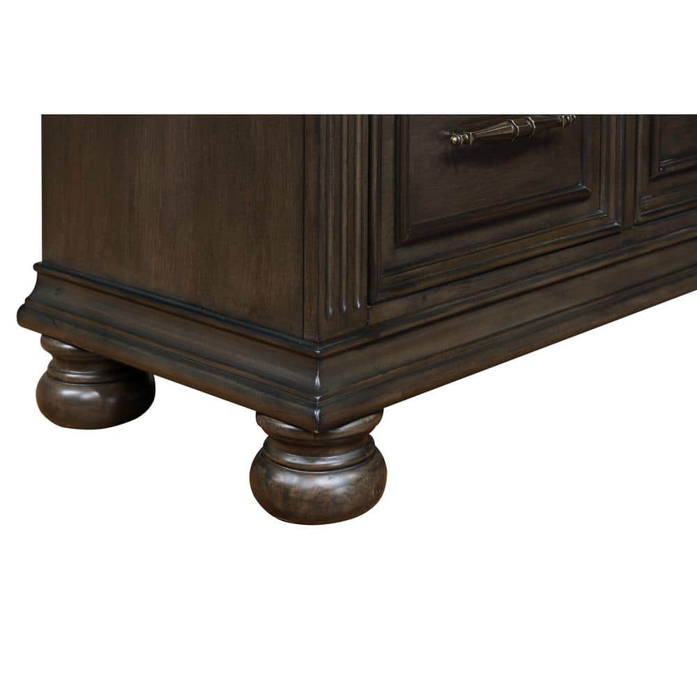 Balboa Walnut Brown 9-Drawer Dresser with Felt Lined Drawers