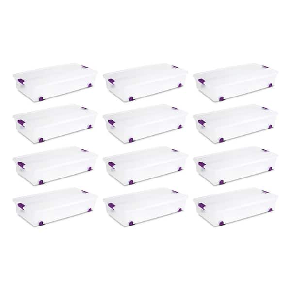 60 Qt. ClearView Latch Lid Wheeled Underbed Box