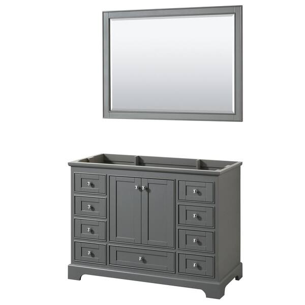 Deborah 47.25 in. W x 21.5 in. D Vanity Cabinet in Dark Gray Deborah 47.25 in. W x 21.5 in. D Vanity Cabinet in Dark Gray