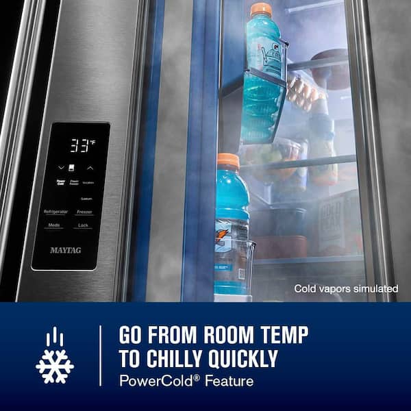 Maytag 36 in. 29.58 cu. ft. Freestanding French Door Refrigerator
